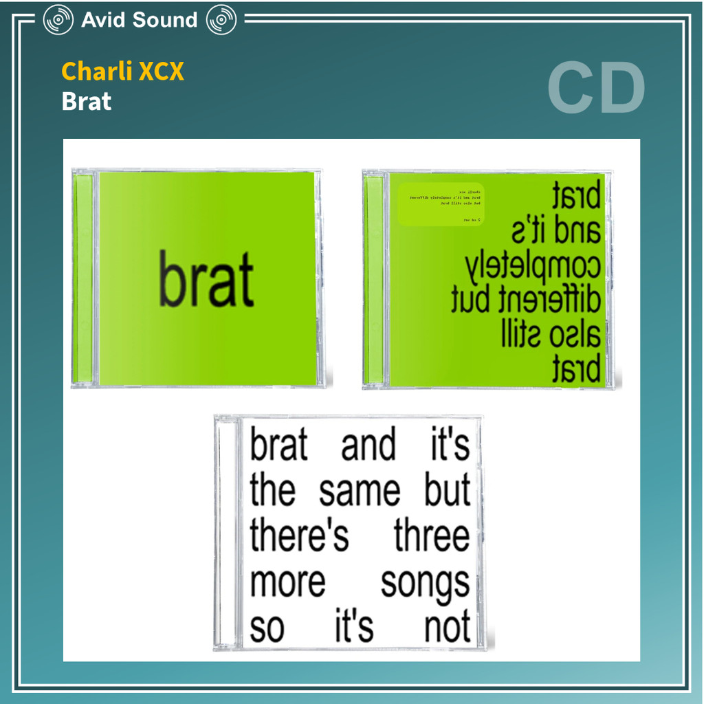 CD แผ่นซีดี Charli XCX Brat and It's The Same, It's Completely Different ใหม่ ซีล Charli XCX CD