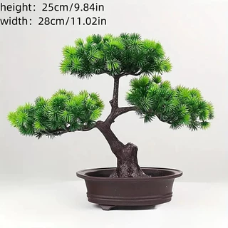 30cm ต้นไม้ปลอมมงคล พร้อมกระถาง ตกแต่งบ้าน ห้องนอน สไตล์มินิมอล เหมือนจริงเกรดพรีเมียม