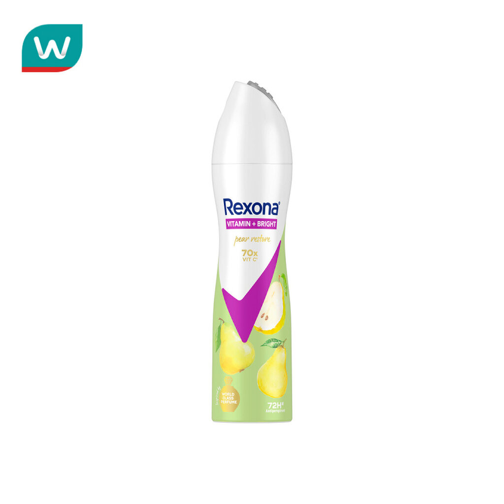 Rexona เรโซนา สเปรย์ วิตามิน + ไบรท์ แพร์ รีสโตร์ แอนติเพอสไปแรนท์ 135 มล.