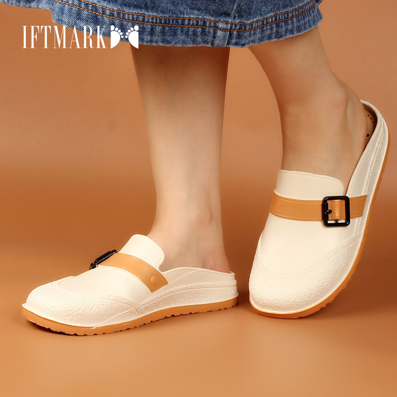 IFTMARK รองเท้าแตะผู้หญิง สไตล์เกาหลี น่ารัก รองเท้ายางนิ่ม ใส่สบาย ออกแบบแฟชั่น