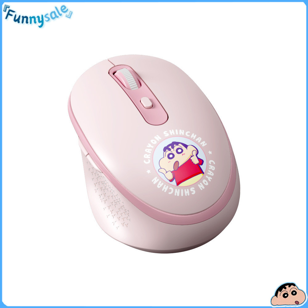 ชุดคีย์บอร์ดและเมาส์ไร้สาย 2.4G เครยอนชินจังน่ารัก – ปุ่มเงียบ, ตัวรับสัญญาณ USB, เหมาะสําหรับเวิร์กสเตชันโฮมออฟฟิศ - รูปที่ 5