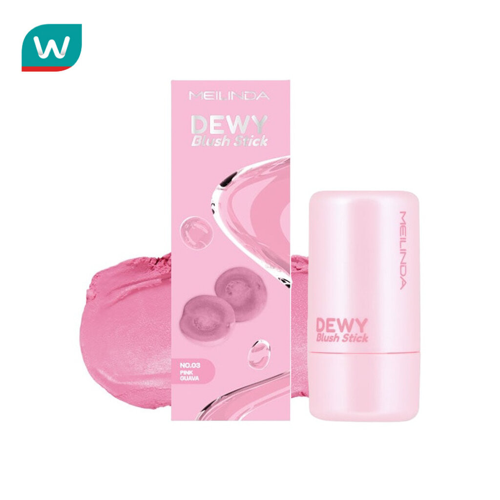 Meilinda เมลินดา ดิวอี้ บลัช สติ๊ก 6ก. 03 พิงค์ กัววา