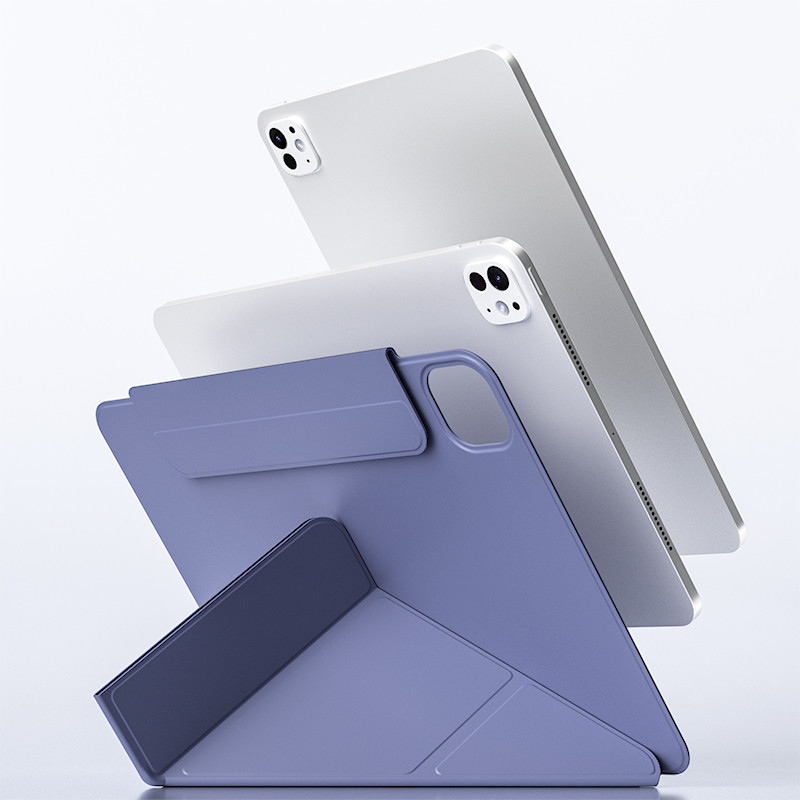 เคสหนังแบบตั้งได้แม่เหล็กแบบพับ Y-fold สำหรับ iPad Air6, Air11, Air4/Air5 รุ่นที่ 10 พร้อมเคสแม่เหล็กกันกระแทก