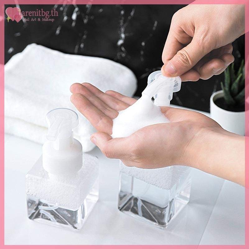RENBG 250/450ml โฟมขนาดใหญ่ขวดปั๊มพลาสติกสบู่เปล่าขวดรีฟิลสําหรับขวดแชมพูสําหรับเดินทาง TH