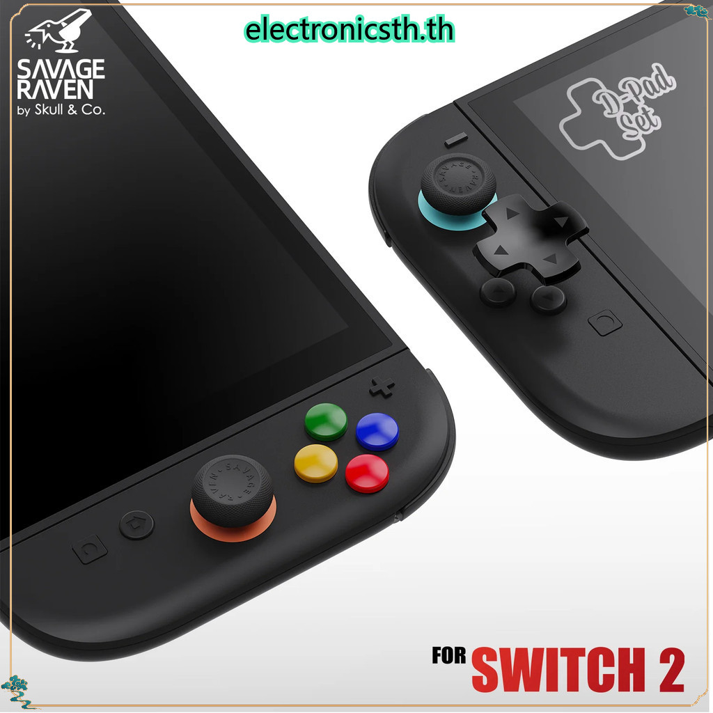Savage Raven โดย Skull & Co.​​ ​​ชุดปุ่ม D-Pad สำหรับ Nintendo Switch 2 (NS2)​