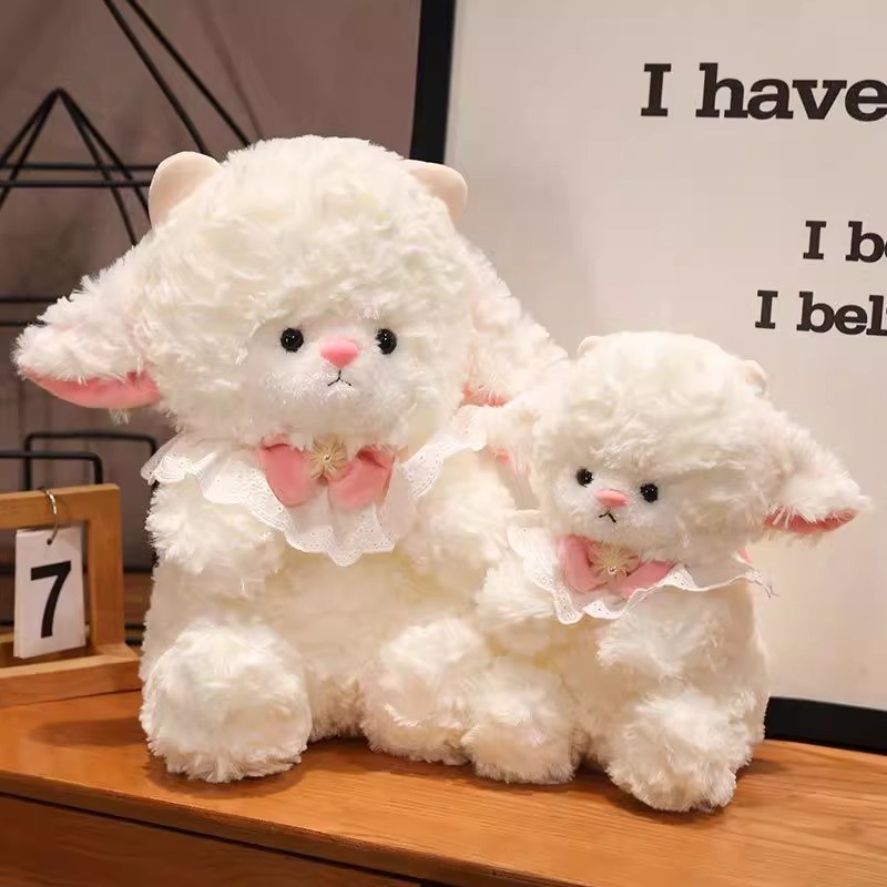 ตุ๊กตาแกะ ลูกแกะน่ารัก ของเล่นตุ๊กตา นุ่มและสบาย เหมาะกับของขวัญวันเกิด ของเล่นสําหรับเด็ก 32/45CM