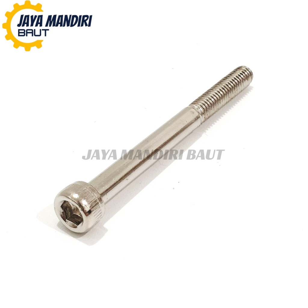 M6 x 65 Nickel L Bolt L5 Key ด้ายละเอียด 10 6x65 ความยาว 65 มม. นิกเกิล