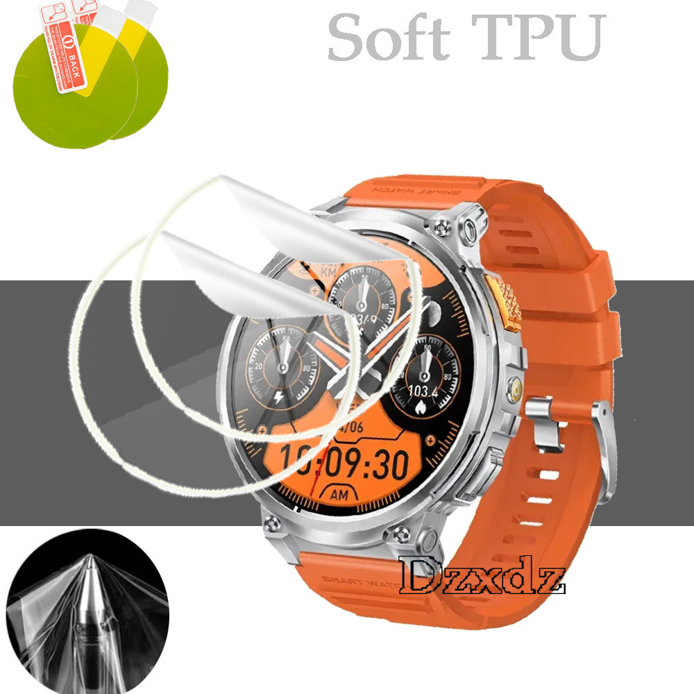 ฟิล์มกันรอยหน้าจอสําหรับ AXON Mega Smartwatch TPU HD ฟิล์มนาฬิกาไฮดรอลิกใส