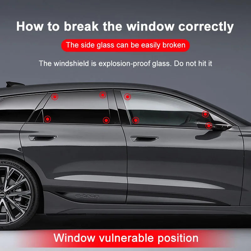 ไดยงเคจิ/จว รถความปลอดภัยค้อนรถกระจกหน้าต่าง เบรกเกอร์ อัตโนมัติเข็มขัดนิรภัยตัดมีดมินิช่วยชีวิตหนีค้อนรถฉุกเฉินเครื่องมื - รูปที่ 5