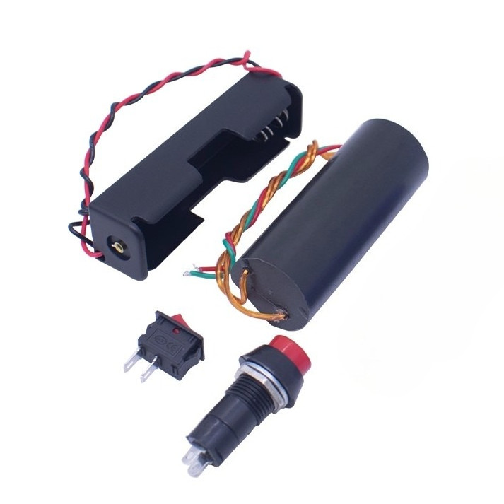 ชุด DIY DC 3V-6V ถึง 200kV 200000V Boost Step-up Power Module เครื่องกําเนิดไฟฟ้าแรงสูงพร้อมกล่องสวิตช์