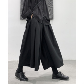 กางเกงขายาวสไตล์ญี่ปุ่นเอวสูง ขากว้าง สำหรับฤดูร้อน ใส่ลำลอง…