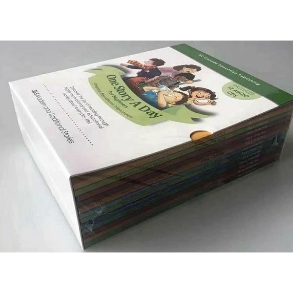 UK DC ONE STORY A DAY FOR BEGENERS 12 BOOKS พร้อม 365 STORIES ฟรีอุปกรณ์เสริม TO ONLINE AUDIO (ไม่มี