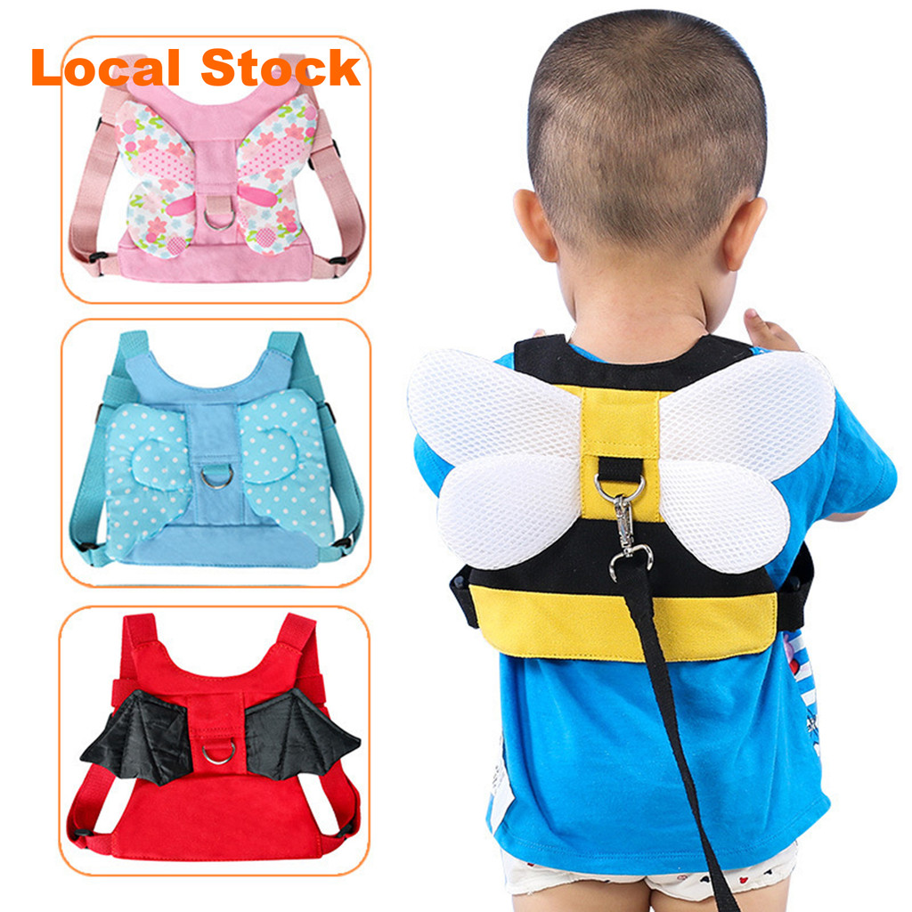 【ได้รับใน 1-3 วัน】🔥จัดส่งจากประเทศไทย🔥สายจูงเด็กป้องกันการสูญหายปรับขนาดได้ สายจูงเด็ก แบบสวมเข้ากับลำตัวมีปีกนางฟ้า น่ารักสุด ๆ
