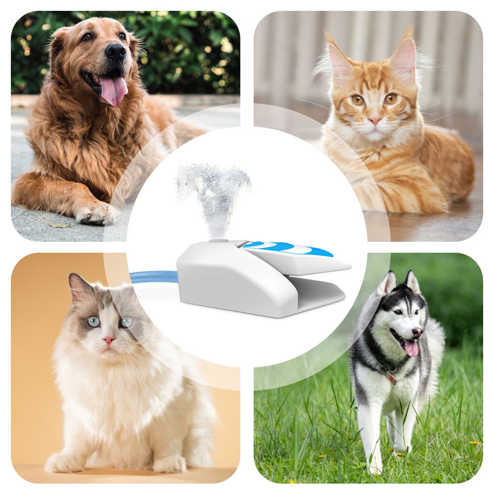 Portable Press-Activated Pet Hydrator ความจุขนาดใหญ่แฮนด์ฟรี Hydration Station Pet Supply