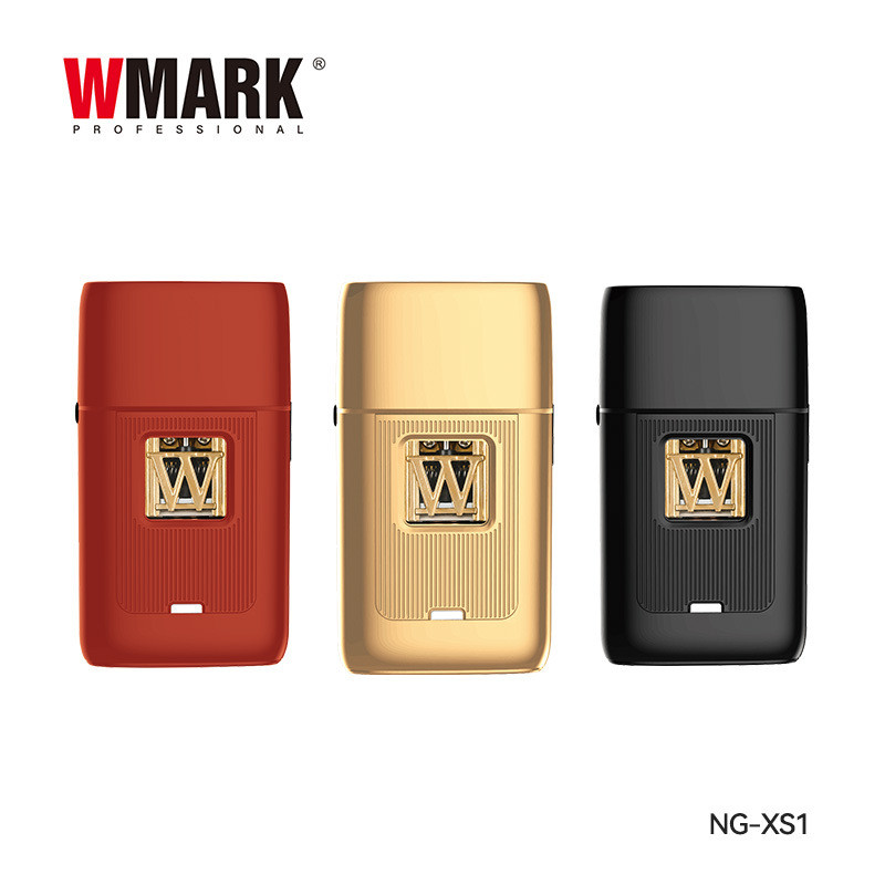 WMARK Vector Shaver สแตนเลสแกะสลักไทเทเนียมเคลือบตาข่ายเครื่องโกนหนวดเครื่องโกนหนวดผู้ชายไฟฟ้า NG-XS