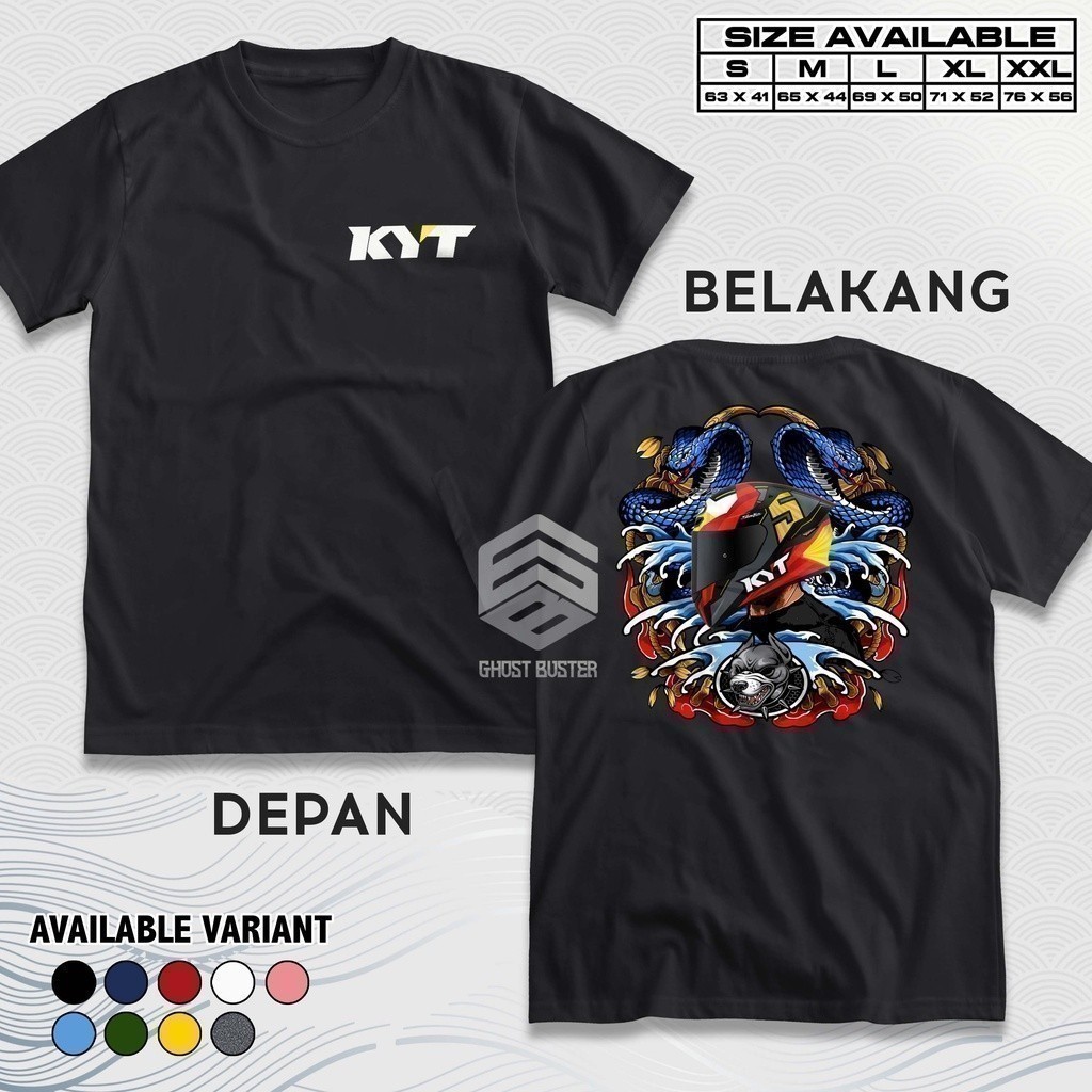 แฟชั่น KYT Racing Cobra หมวกกันน็อกและเสื้อยืด สำหรับนักขับรถจักรยานยนต์ Distro