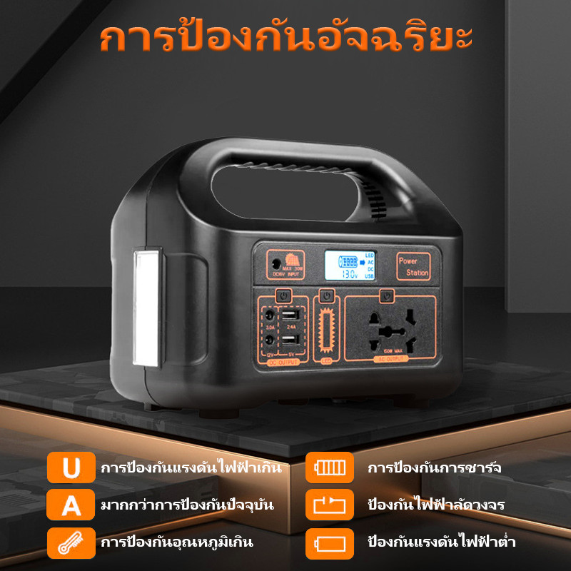 EG008 เครื่องสำรองไฟ พาวเวอร์บล็อค 150W สำรองไฟ มัลติฟังก์ชั่นแบบพกพาความจุขนาดใหญ่ Outdoor Power Supply Units