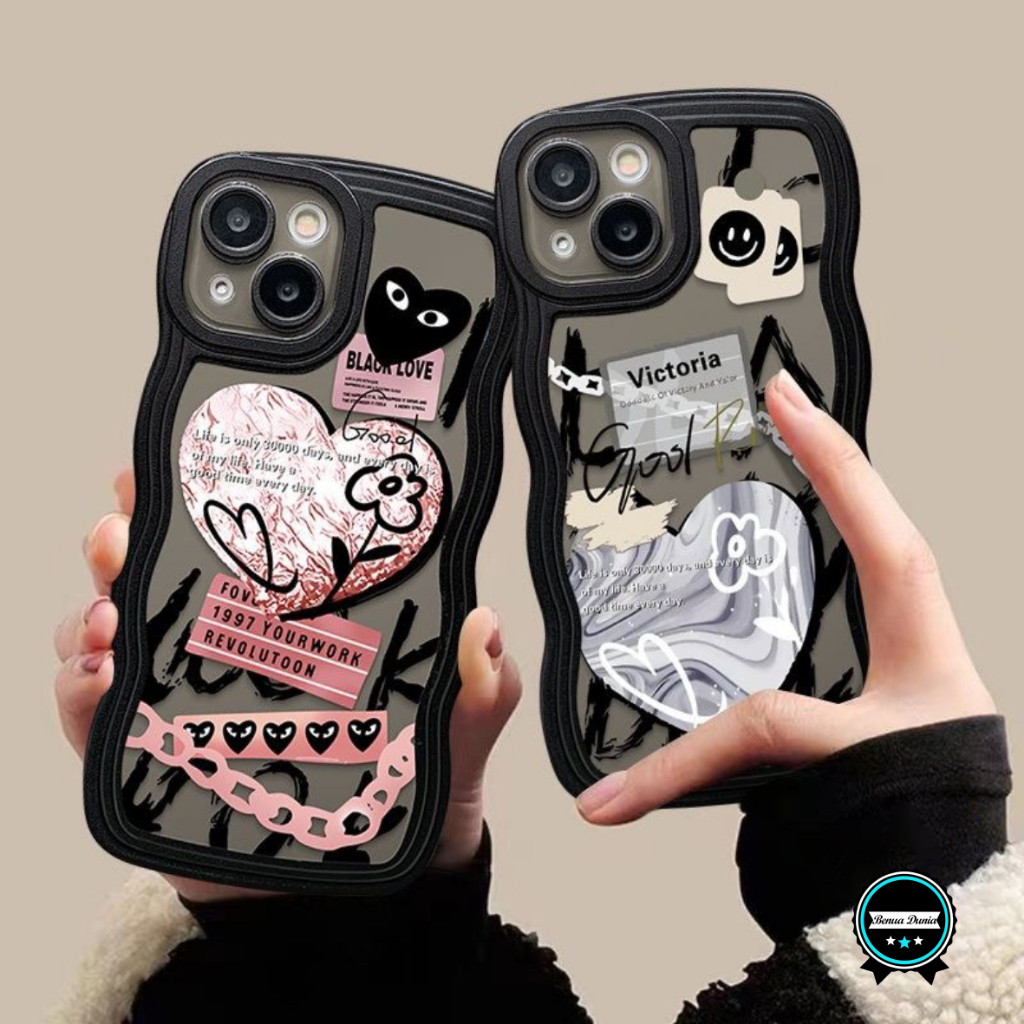 SS814 SOFTCASE TPU FASHION LOVE GRAFFITI สําหรับ OPPO A16K A16E A58 A78 A3S A1K A5S A7 A11K A12 A15 