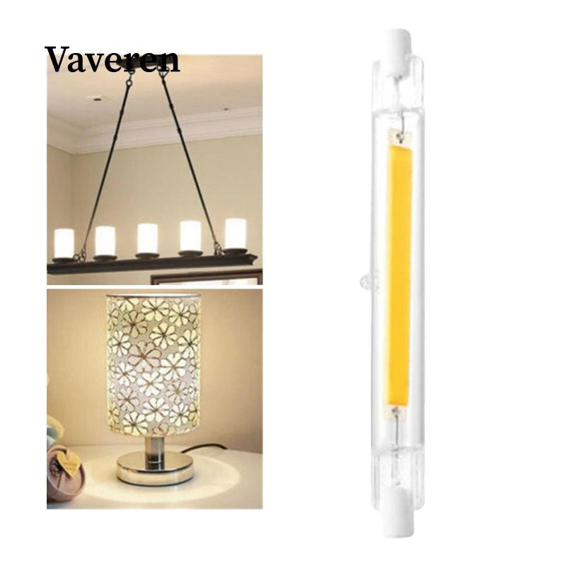 [Vaveren] LED R7S หลอดแก้ว COB Bulb 120V T3 R7S Base สําหรับไฟแห่งโรงรถ