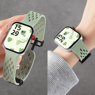 สายรัดซิลิโคนแม่เหล็ก for Huawei Watch Fit 5 4 3 / 5 4 Pro สายยางกีฬาเปลี่ยนสายหายใจ for สมาร์ทว็อช Huawei Fit 4 3