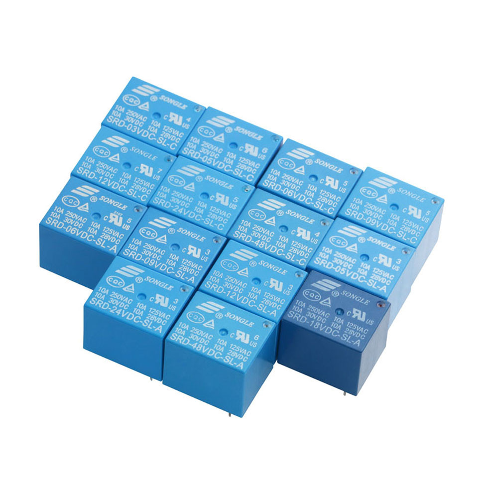 รีเลย์ SRD-05VDC-SL-A SRD-06VDC-SL-A SRD-24VDC-SL-A 4PIN SRD-03VDC-SL-C SRD-05VDC-SL-C SRD-06VDC-V 6