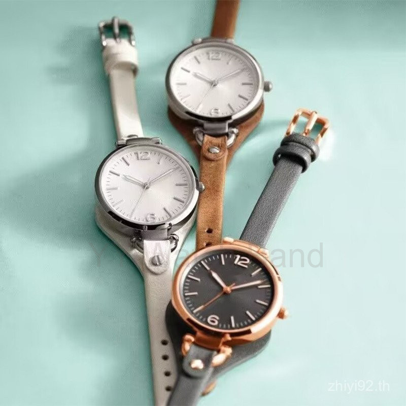 สายนาฬิกา FOSSIL สําหรับผู้หญิง 8 มม. หรูหรา - เปลี่ยนหนังแท้สําหรับ ES3077 ES2830