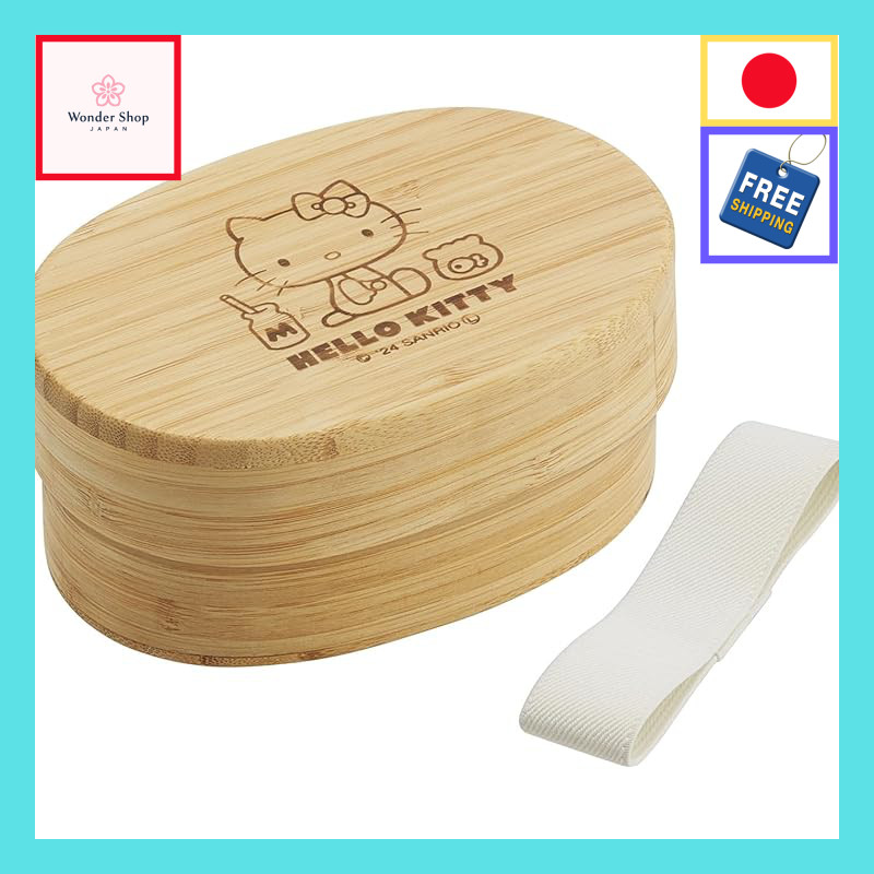 Skater Bamboo Lunch Box 400ml with Dividers and Lunch Belt - Japanese Style - Moomin.  
Skater Bambo