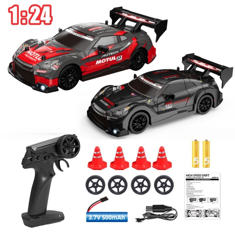 รถบังคับ 1:24 GTR8601 Drift Racing รถของเล่น กีฬาสไตล์รถรีโมทคอนโทรลรถของเล่น