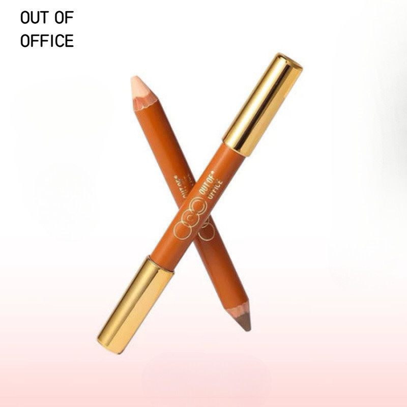 OUTOFOFFICE Double-Headed Contour ปากกา OOO สามมิติไฮไลท์กระจ่างใสตาเงาจมูก Lip Liner คอนซีลเลอร์ Fa