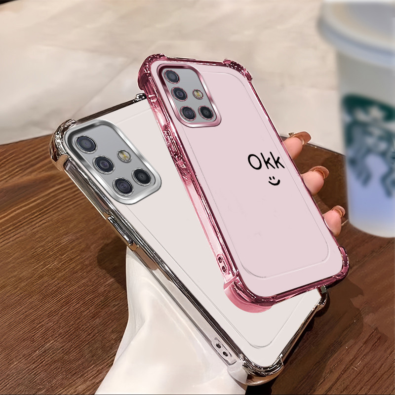 เคสสําหรับ Samsung A51 A71 M51 เคสโทรศัพท์ เคสป้องกันสี่มุมคุณภาพดีซิลิโคนใหม่ OKK