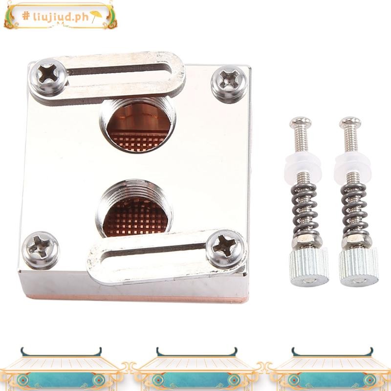 liujiud.phMetal Front Hole CPU Water Cooling Block Cooler South Bridge Northbridge Block สําหรับคอมพ