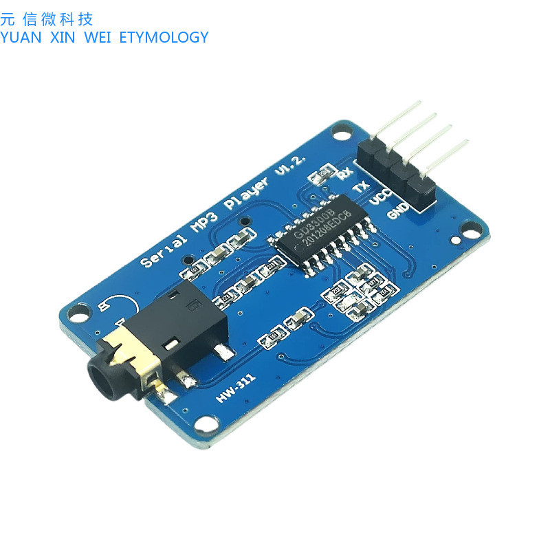 YX5300 ใช้งานร่วมกับ YX6300 UART TTL Serial MP3 เครื่องเล่นเพลงโมดูล Micro SD