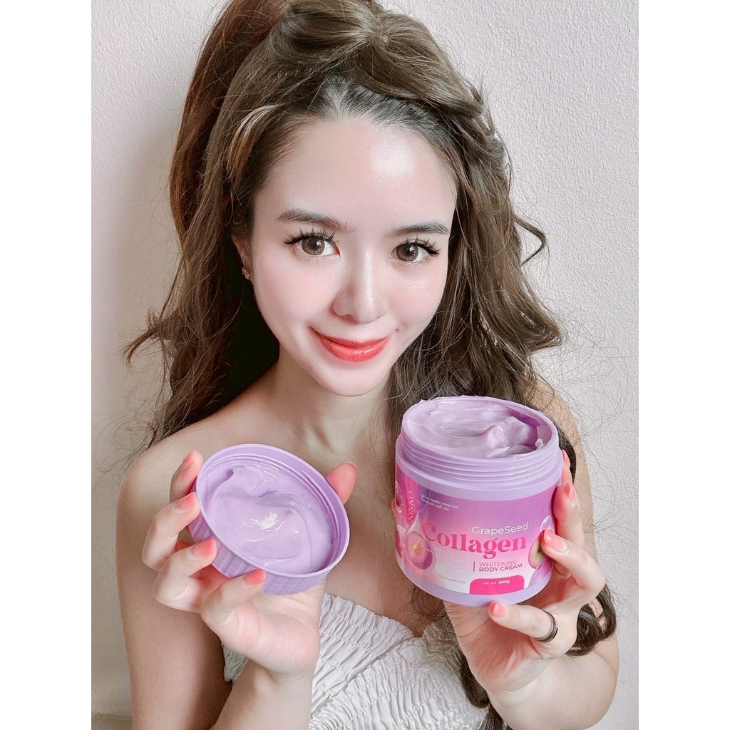 <เซตทาผิว> นิกโกะ องุ่น( คู่= ม่วง 500g. + 1,000 ml.) เกรฟซีดครีม+เซรั่มบำรุงผิวกาย  ผิวเนียนนุ่ม กระจ่างใส ออร่า - รูปที่ 7