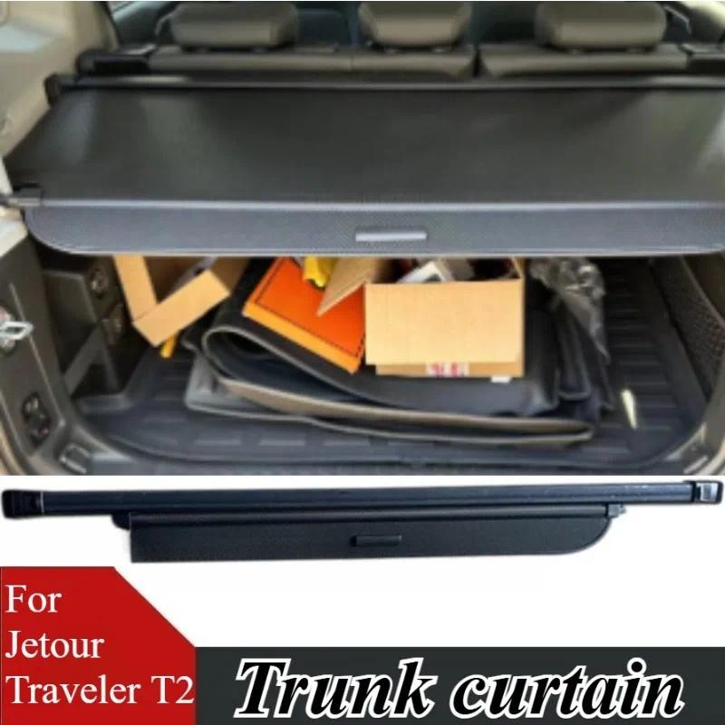 สําหรับ Jetour Traveler T2/L9/L6/T1/L7 Trunk Cargo Cover Shade Retractable กระเป๋าเดินทางชั้นวาง Par