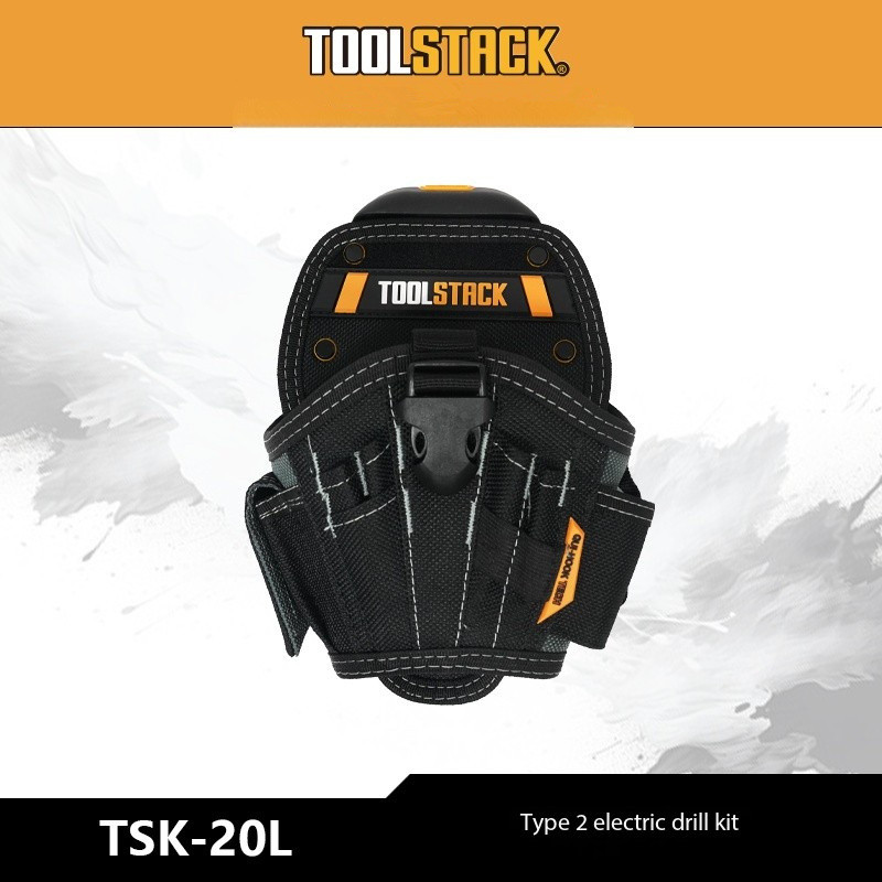 Toolstack ผ้า Oxford สว่านไฟฟ้ากระเป๋าเครื่องมือเจาะพิเศษ Holster หนาทนต่อการสึกหรอแบบพกพา