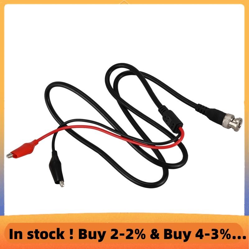P1011 BNC Q9 ชาย Double Dot จระเข้ Oscilloscope ตะกั่ว Test Probes สาย 1M