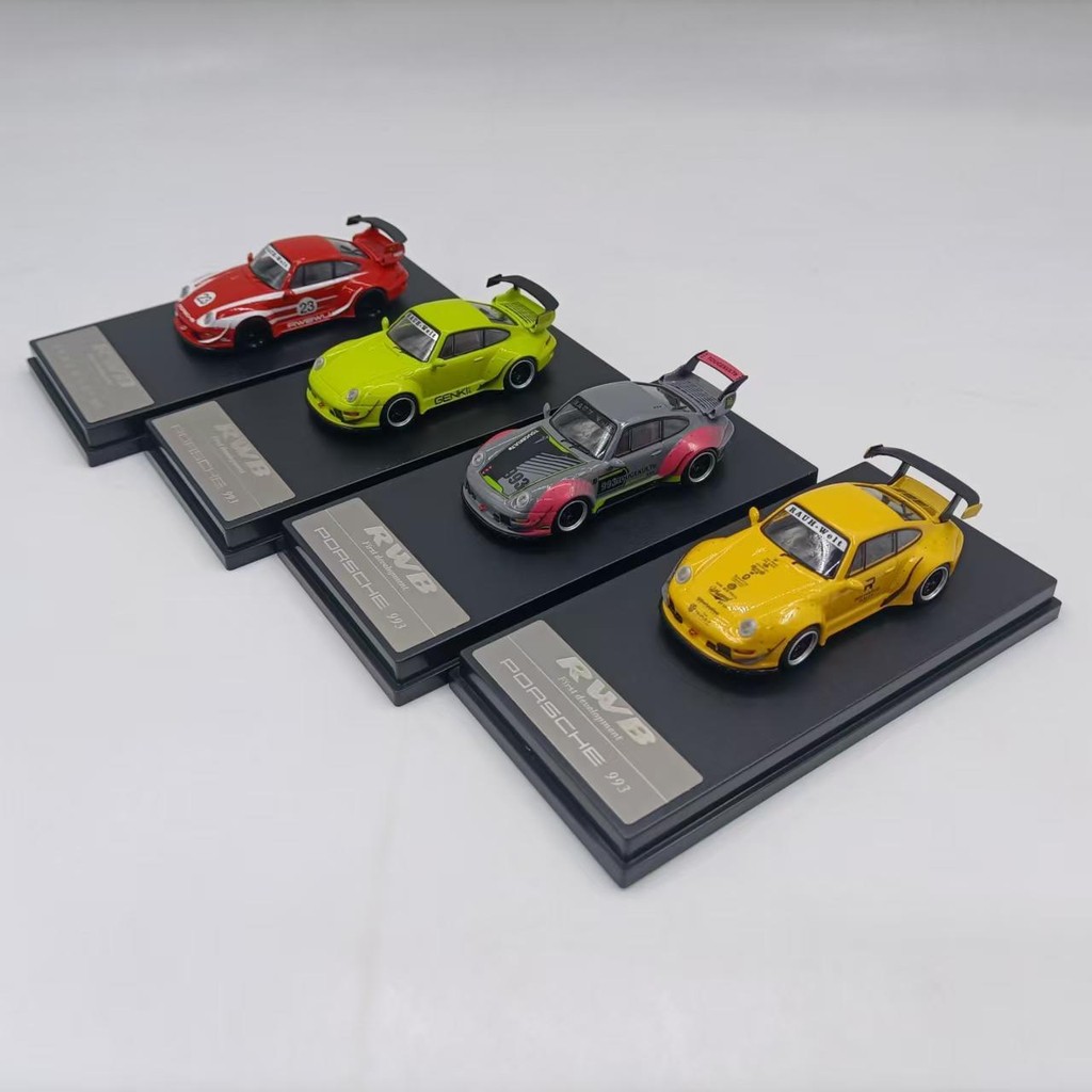 1: 64 WU รุ่น Porsche RWB 993 จําลองรถรุ่นยี่ห้อใหม่ผลิตภัณฑ์สําเร็จรูปคอลเลกชันเครื่องประดับ