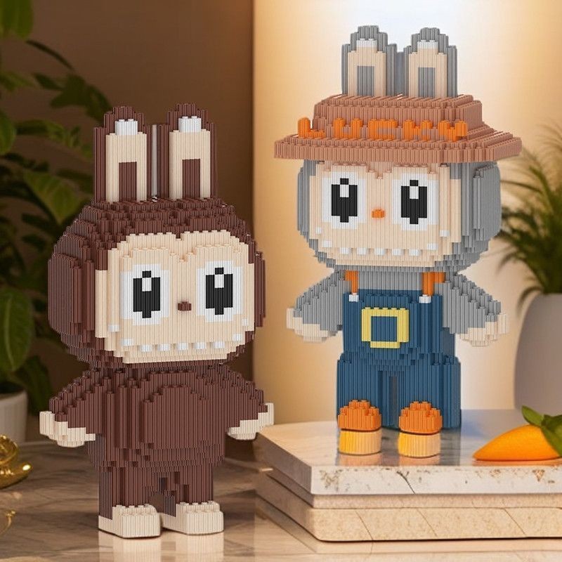 小红益同款网红进口拼装新款 小个性感儿童玩具拼图加厚ใหม่คนดังทางอินเทอร์เน็ตเข้ากันได้กับ LEGO building block ผ้าใบ LAKD