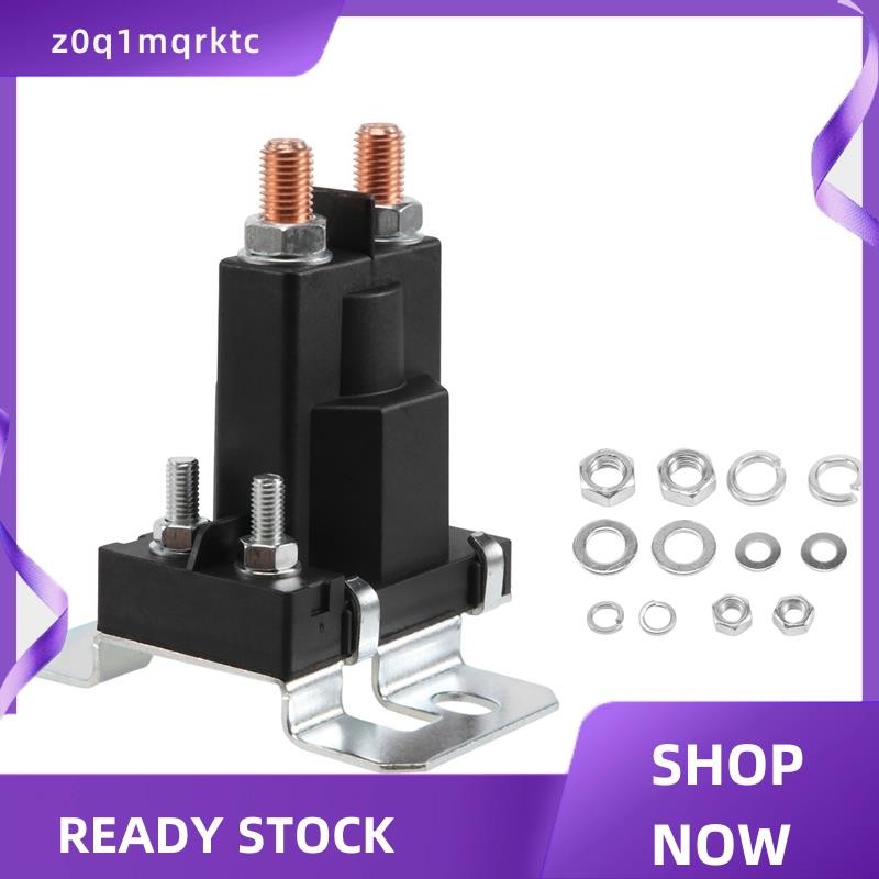 z0q1mqrktc แบตเตอรี่คู่ Isolator Relay Start เปิด/ปิด 4 ขา 500A 12V สําหรับสวิตช์ไฟรถยนต์