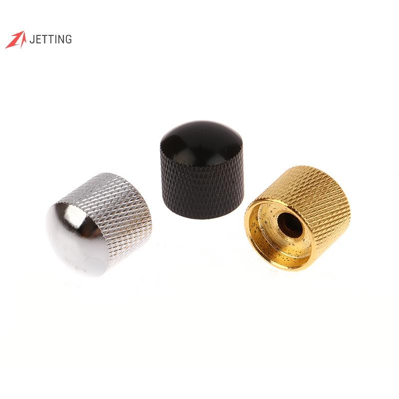 FSTH 1 PC โลหะไฟฟ้าเบสกีตาร์ Tone Volume Knob Potentiometer หมวกกีตาร์อะไหล่ Push Knob พร้อมรูกีตาร์อุปกรณ์เสริม HH
