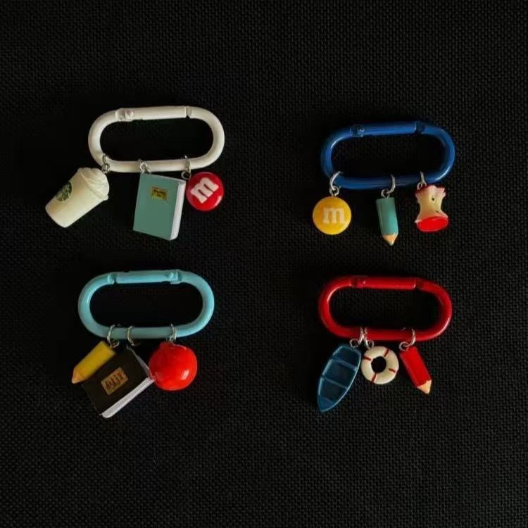 น่ารัก Commuter Rainbow Track กระเป๋าเดินทางแขวนแฟชั่น Simple Multi-Element สีแบบพกพา Carabiner เครื