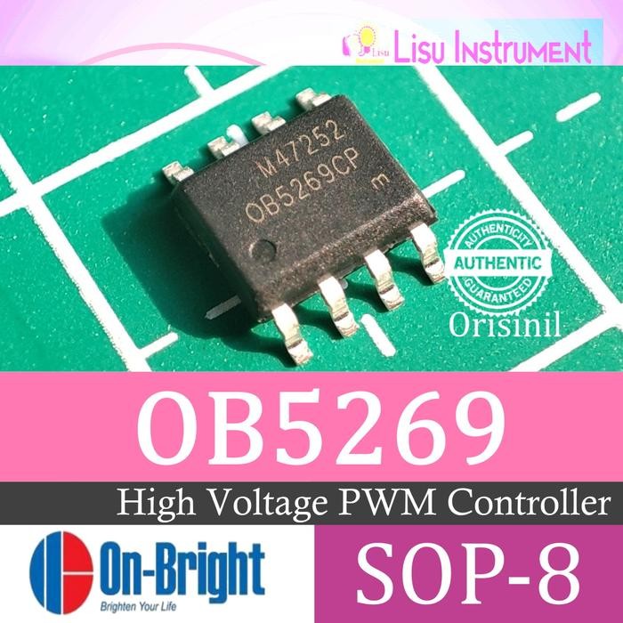 ต้นฉบับ OB5269CPA OB5269 ตัวควบคุม PWM แรงดันสูง SOP-8 On-Bright