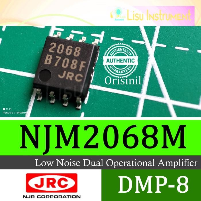 NJM2068 2068 Jrc2068 เสียงรบกวนต่ํา Dual Operational Amplifier DMP-8 JRC