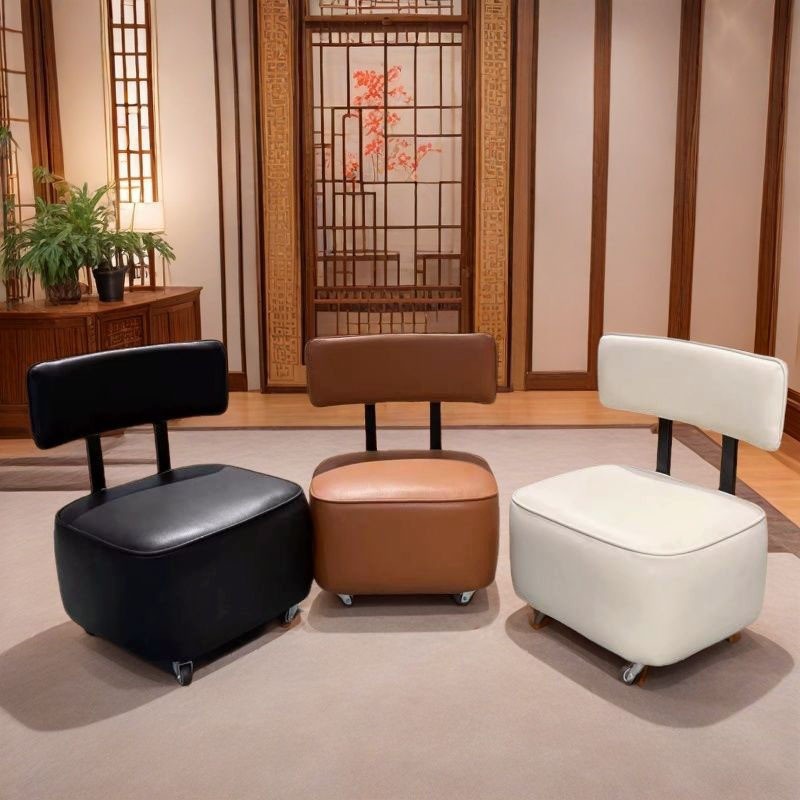 Greenforst เก้าอี้สตูล เก้าอี้จิ๋ว เก้าอี้มินิมอล เก้าอี้ทำเล็บมีล้อเลื่อน รุ่น 2356