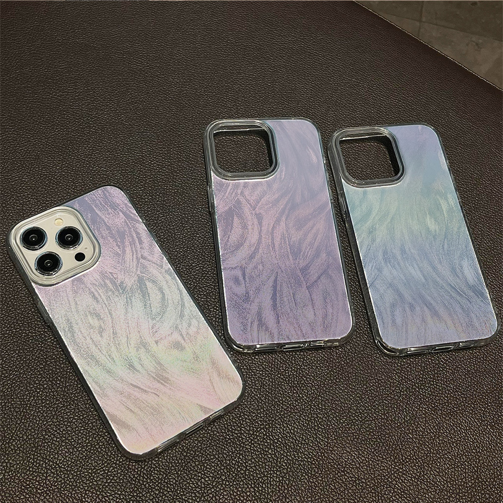 เคสไอโฟน ฝาหลังสีไล่เฉด สำหรับ IPhone 11 15 16 13 12 14 Pro Max XR X XS Max 7 8 15 Plus เคส IPhone เคสไอโฟน 13 11 16 15
