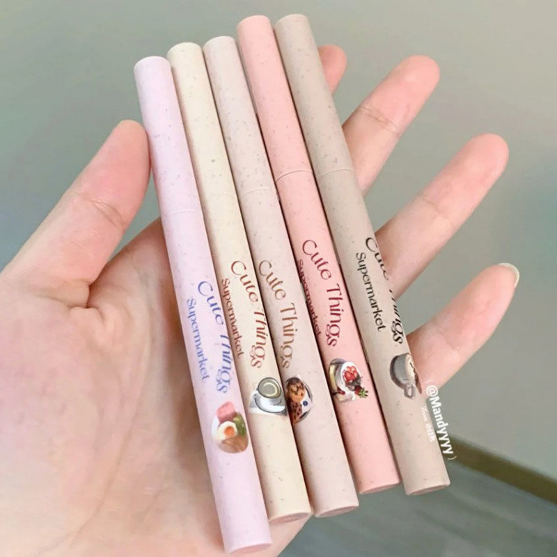 Flortte Lipliner กันน้ําและกันเหงื่อลิปสติกปากกา Lasting และสี Fast Outline ริมฝีปาก Nude สีชุดแต่งหน้า Naturally Lipliner Lip แต่งหน้า