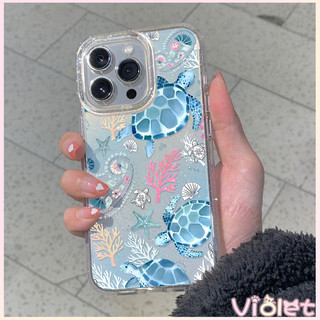 🍭Violet🍭เคสไอโฟน เคสใสกากเพชร สำหรับ iPhone 11 16 pro max 13 12 14 15 promax 7 plus  เคสใสกันกระแทก วิจิตร Flash CryBaby