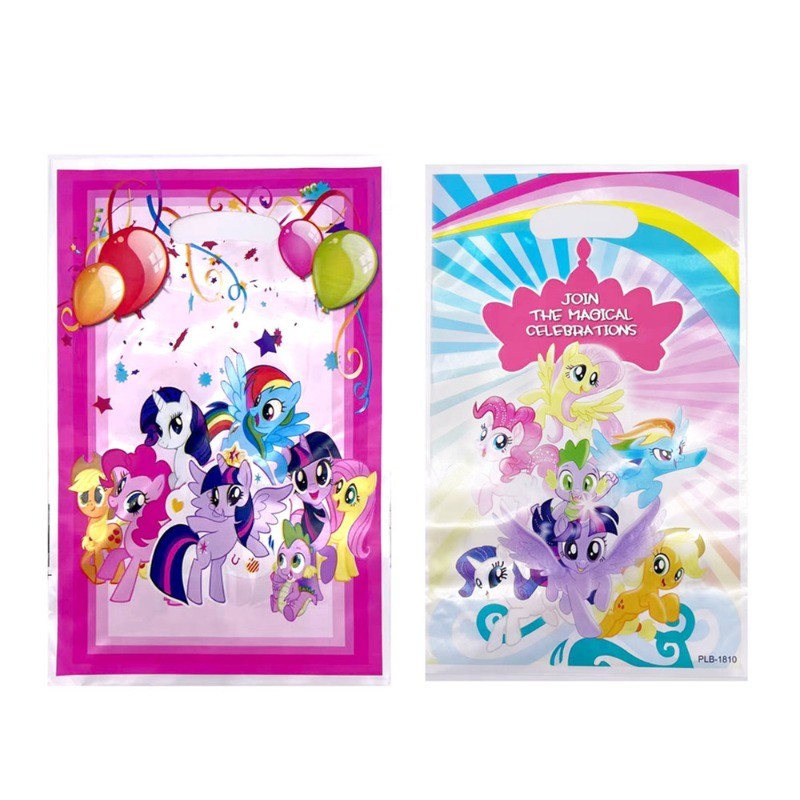 My Little Pony Unicorn Bags Loot Bags ของตกแต่งงานเลี้ยงวันเกิดสําหรับเด็ก