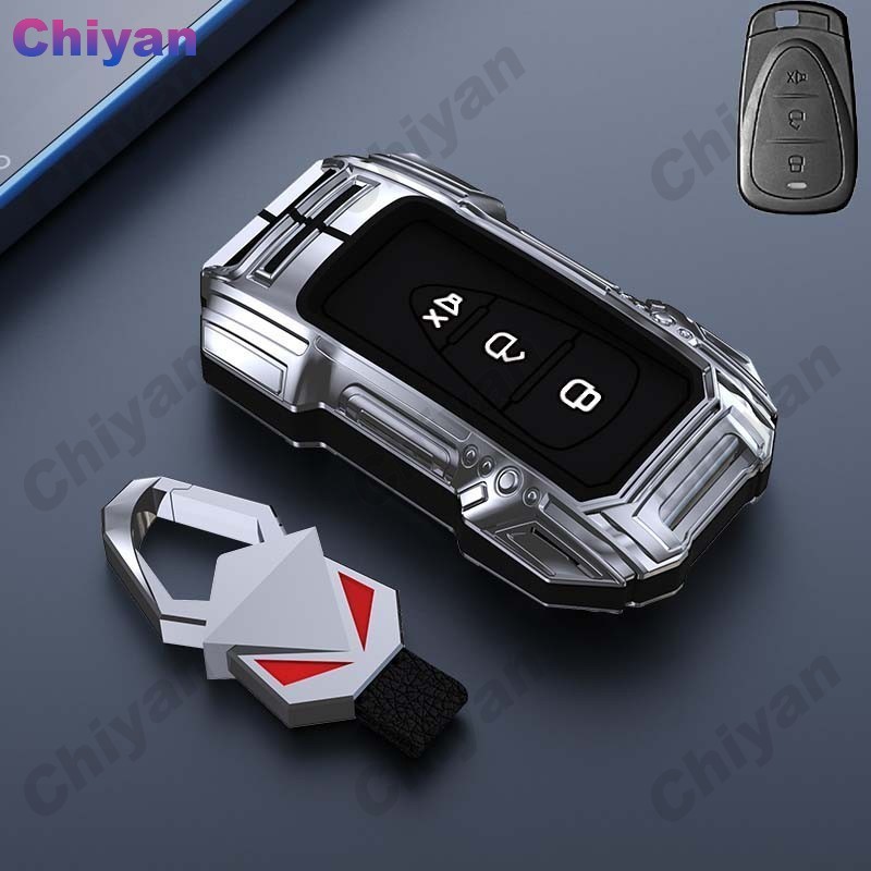 Auto รถจักรยานยนต์ Key Fob Shell สังกะสีโลหะผสม Luminous ซิลิโคนกีฬาสไตล์ Protector พวงกุญแจสําหรับ 