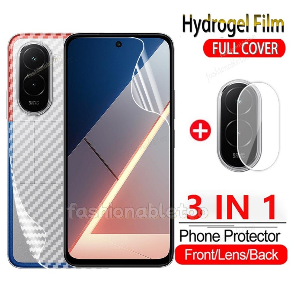 3 in 1 ด้านหน้ากลับฟิล์ม Hydrogel สําหรับ Poco M7 plus pro M7plus M 7 PocoM7 plus PocoM7plus PocoM7 